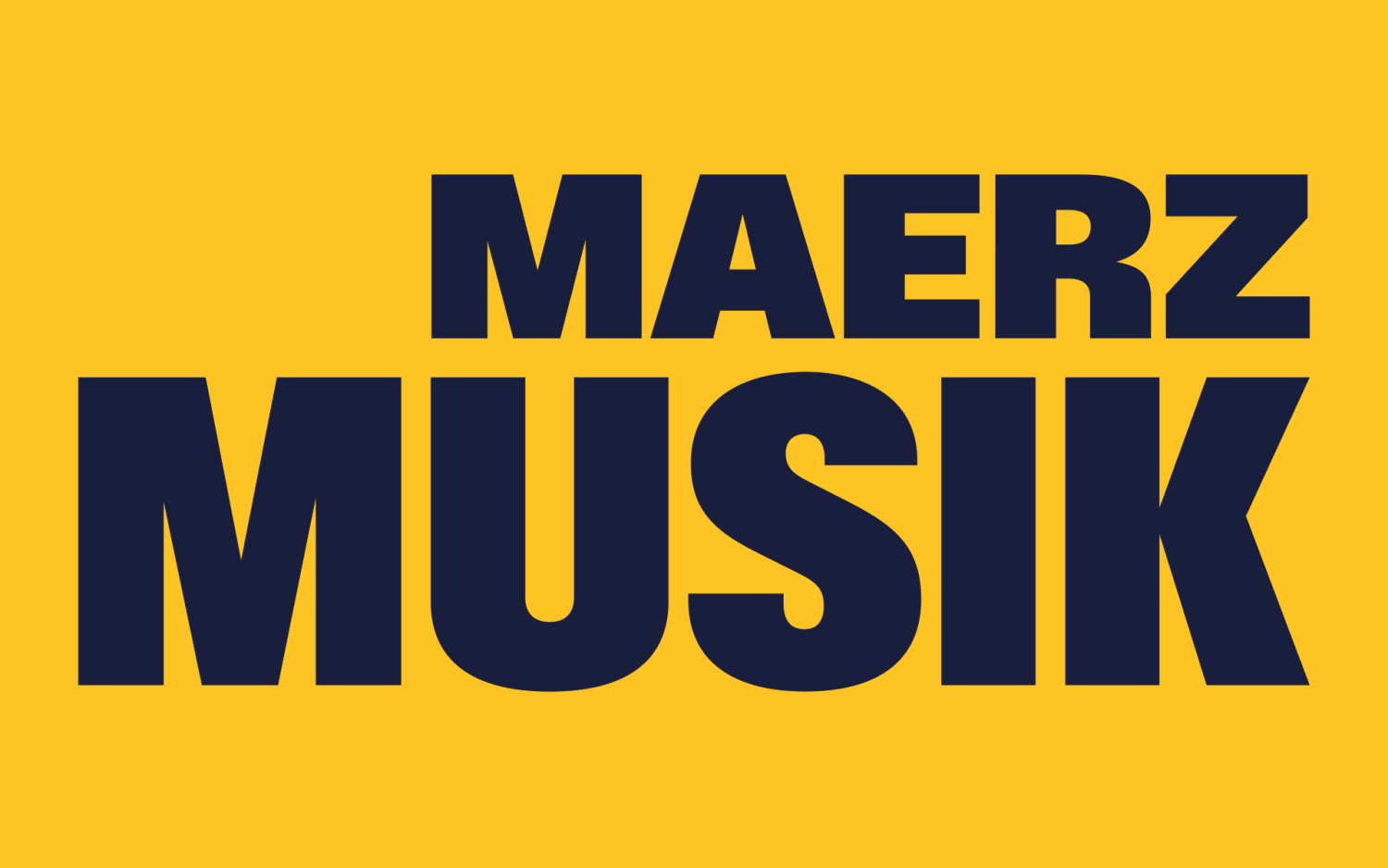 Berliner Festspiele / MaerzMusik Keyvisual von MaerzMusik in gelb und schwarz